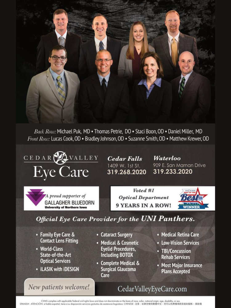 Cedar Valley Eye Care Ad