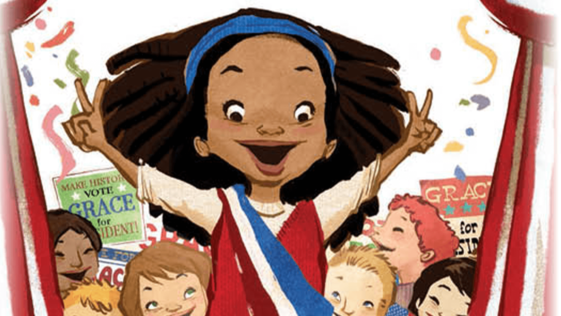 Cartoon image of Grace for President