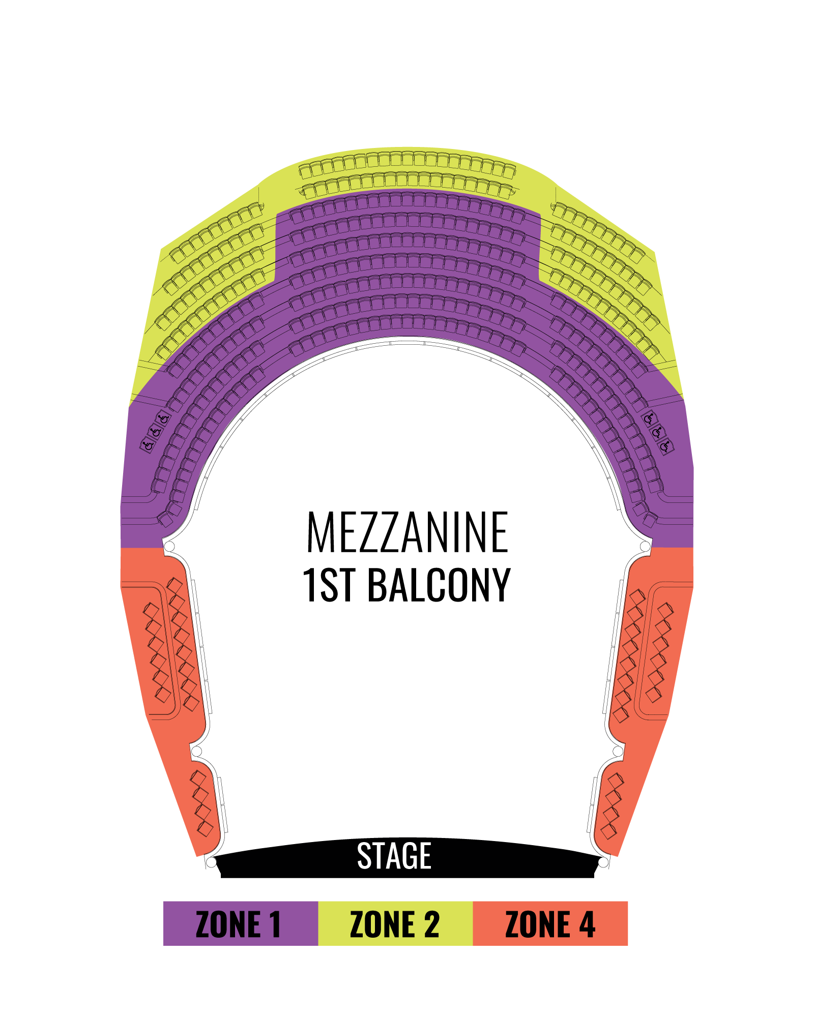 Mezzanine Seating Map