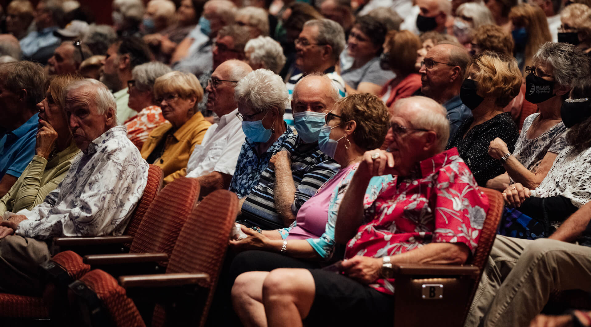 People in the Gallagher Bluedorn hall