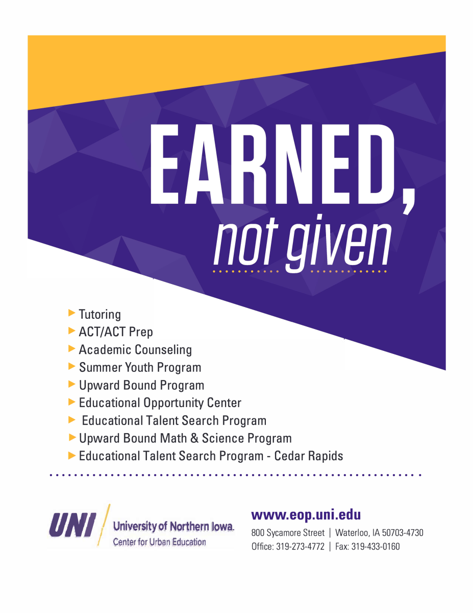 UNICUE ad that says Earned Not Given with all the program offerings