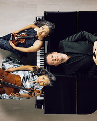 three people with instruments