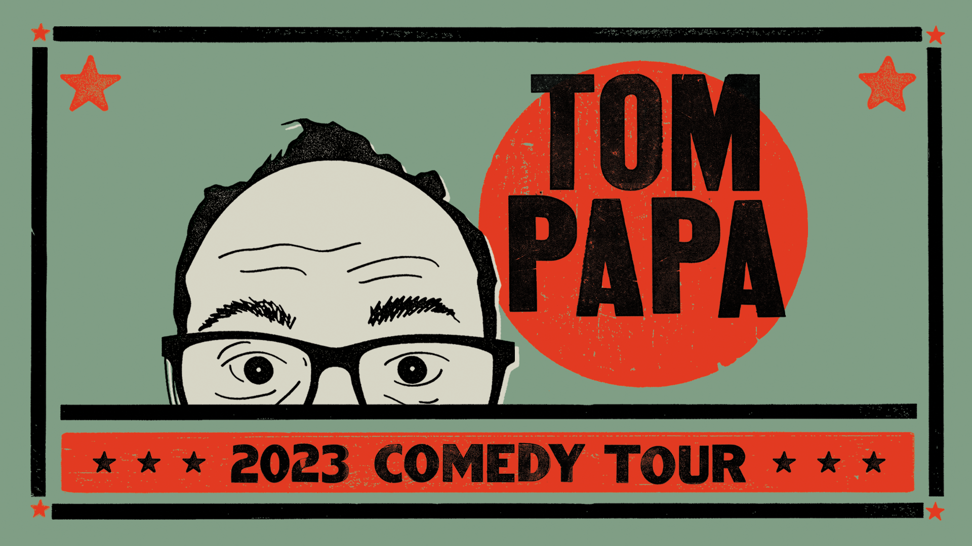 top half of cartoon head of tom papa with glasses with top pappa in text 